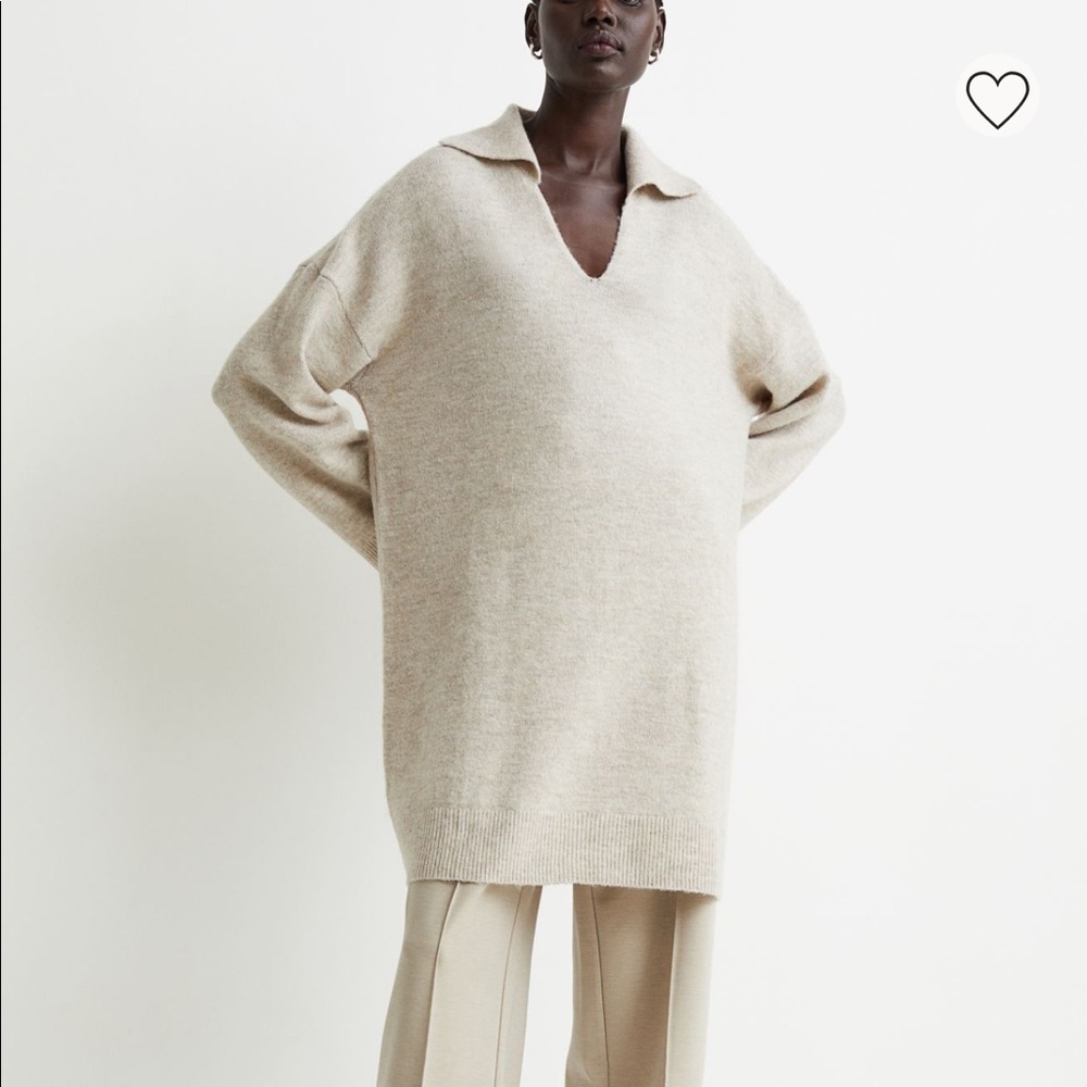 H&M collared sweater dress